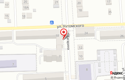 Актив банк на улице Ухтомского в Рузаевке на карте