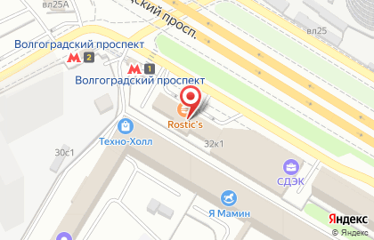 РОССИЯ на Волгоградском проспекте на карте