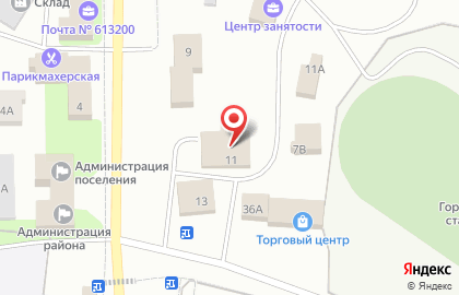 Супермаркет Магнит на улице Глазырина на карте