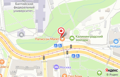 Магазин печатной продукции Пресса 39 в Центральном районе на карте