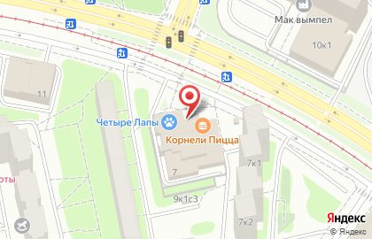 Ресторан быстрого обслуживания Макдоналдс на улице Героев Панфиловцев на карте