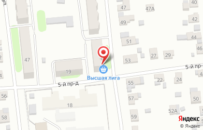 Супермаркет Высшая лига в Иваново на карте