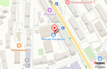 Салон-парикмахерская Гламур в Центральном районе на карте