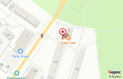 Кафе Сим-Сим в Санкт-Петербурге на карте
