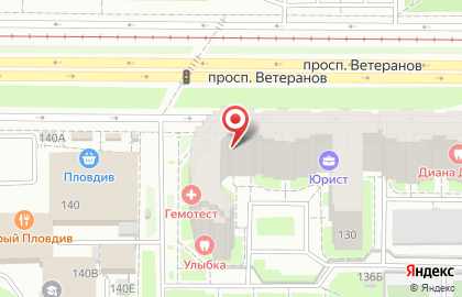 ЦВЕТОПТТОРГ на улице Ветеранов на карте