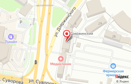 Новаком на улице Дзержинского на карте
