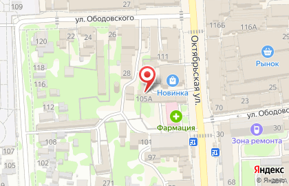 Торгово-производственная компания Галерея мебели на Октябрьской улице на карте