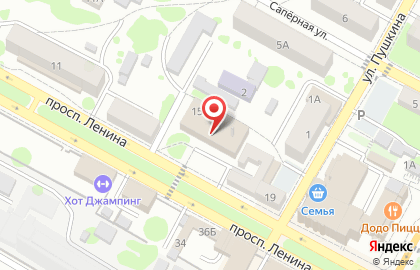 Мебельный салон ИнтерДизайн на проспекте Ленина на карте