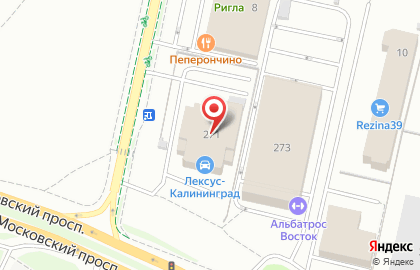 Автосалон Lexus на Московском проспекте на карте