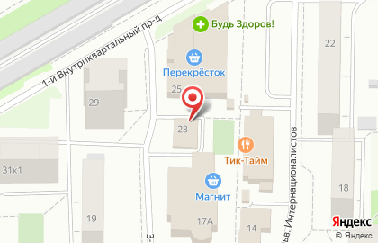 Зоомагазин ЗооМир на бульваре Интернационалистов на карте
