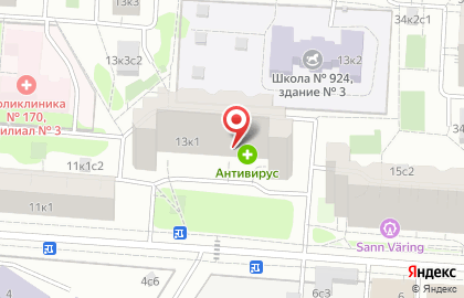 Аптечный пункт Антивирус на карте