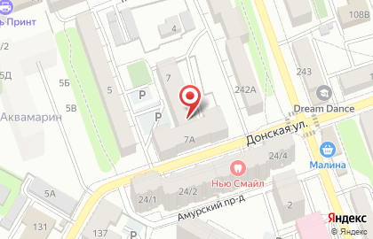 Триада на Донской улице на карте