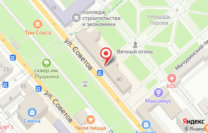 Trec на улице Советов на карте