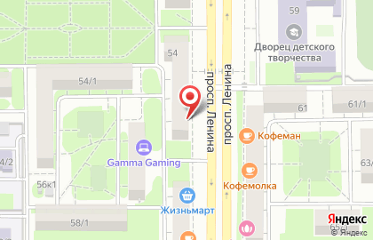 Научно-исследовательский институт экспертиз на проспекте Ленина, 54 на карте
