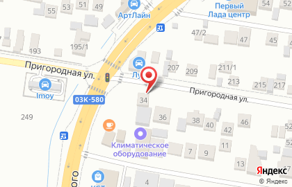 Производственно-торговая компания Атмосистемы на Пригородной улице на карте