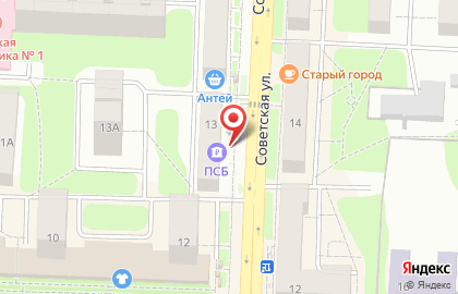 Банкомат ПСБ на Советской улице, 13 в Балашихе на карте