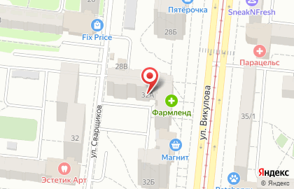 Магазин автозапчастей Перспектива Авто на улице Викулова на карте