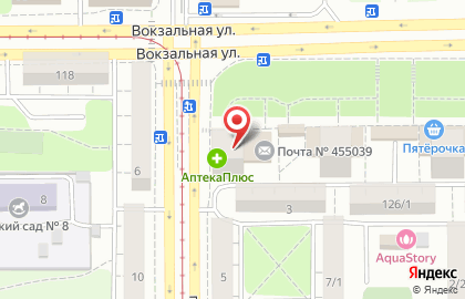 Почтовое отделение №39 на Вокзальной улице на карте