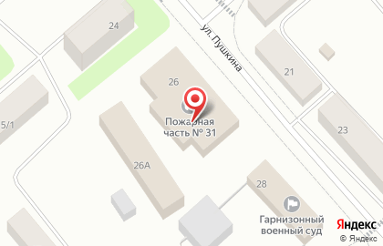 Пожарная часть №31, 3-й отряд федеральной противопожарной службы по Республике Коми на карте
