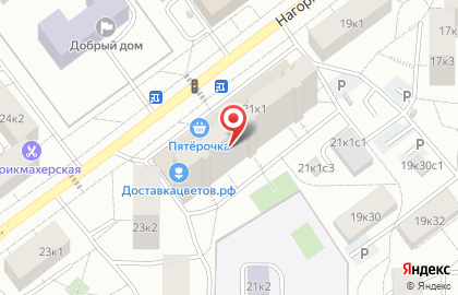Пятерочка Универсам на Нагорной (ул Нагорная д 21) на карте