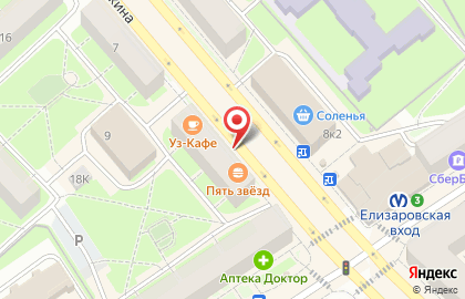 Магазин овощей и фруктов на ул. Бабушкина, 11 на карте