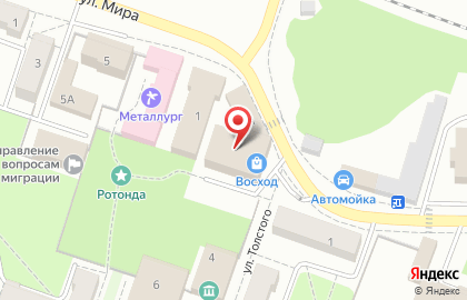 Магазин цифровой техники DNS на улице Толстого на карте