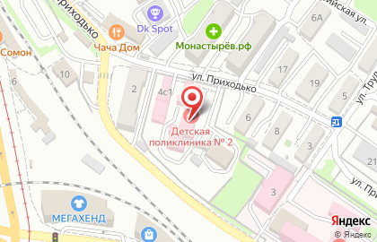 Владивостокская детская поликлиника №2 в Ленинском районе на карте