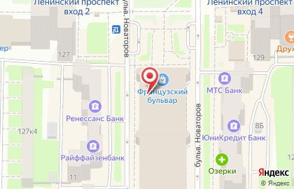 Магазин ювелирных изделий Pandora на Ленинском проспекте на карте