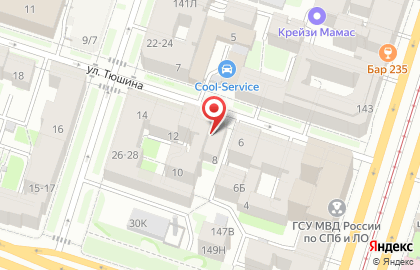 Отель Лиговский в Центральном районе на карте