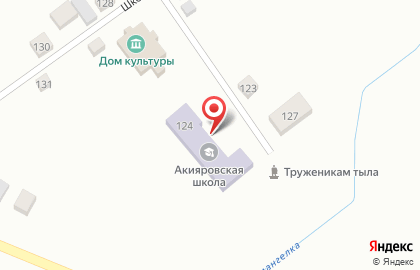 Филиал МАОУ Червишевской СОШ Акияровская средняя общеобразовательная школа на карте