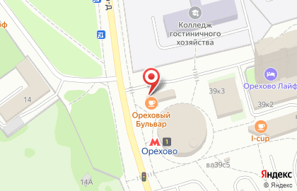 Магазин быстрого питания в Северном Орехово-Борисово на карте