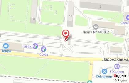 Автостоянка на Ладожской, 1 к3 на карте