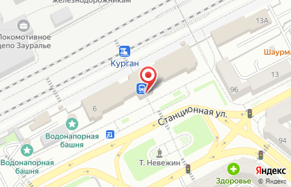 Банкомат ВТБ в Кургане на карте