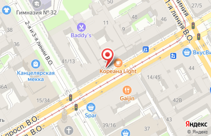 Ресторан Пельмения в Василеостровском районе на карте