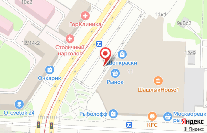 Рублевские колбасы на Симферопольском бульваре на карте