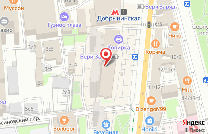 Фото-копировальный центр Копирка на метро Добрынинская на карте