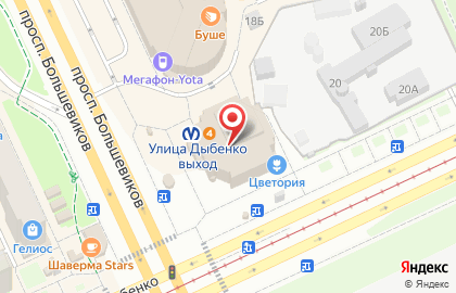 СОЮЗ Мастеров на улице Дыбенко на карте