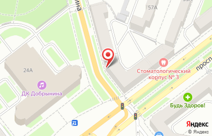 Торгово-монтажная компания Акцент на проспекте Ленина на карте