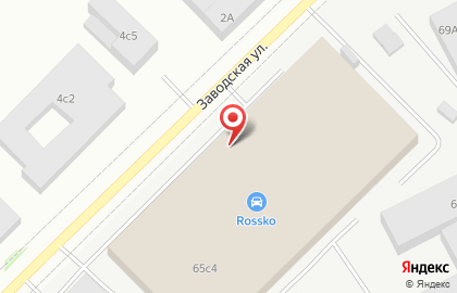 Оптовый магазин автозапчастей Rossko на улице Зайцева на карте