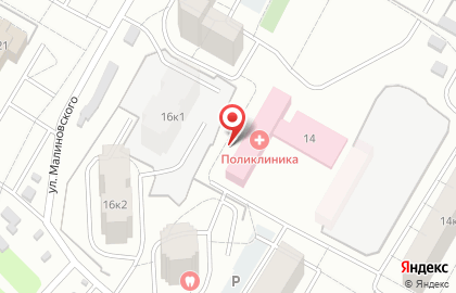 Пирожковая на улице Малиновского на карте
