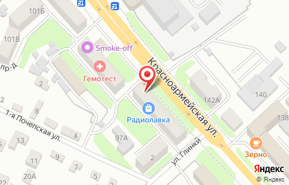 Продовольственный магазин Гурман на Красноармейской улице на карте