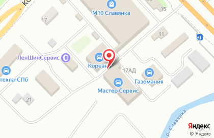 Торгово-автосервисный центр М10 Славянка на карте