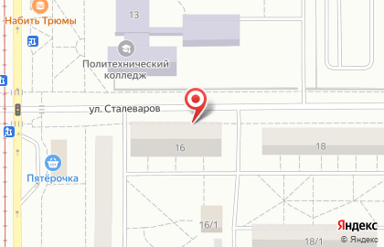 ЖЭУ №27 на улице Сталеваров на карте