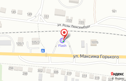 Flash на улице Максима Горького на карте