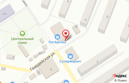 Супермаркет Пятёрочка в Красноярске на карте