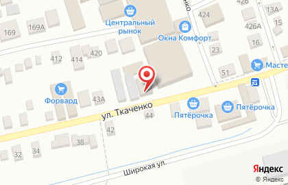 Химчистка-прачечная Uno Momento на улице Ткаченко на карте