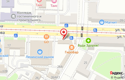 Офис продаж Tele2 на улице Белинского на карте