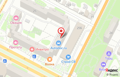 Виза на улице Кирова на карте