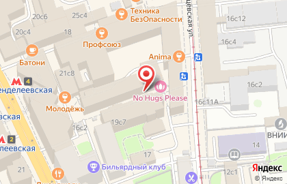 Кафе фастфудной продукции на Новослободской улице на карте