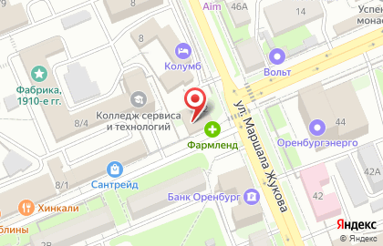 Юнита на улице Аксакова на карте